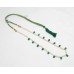 Necklace Strand String Beaded Green Onyx Freshwater Pearl Stone Bead Women D966